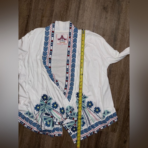 Johnny Was LA • Aztec Embroidered Fly Away Open Drape Cardigan - Picture 9 of 14